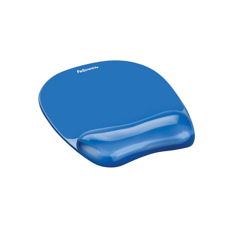 Hiirimatto + rannetuki Fellowes Crystal, sininen