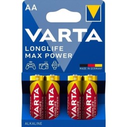 Paristo AA 4/kpl Varta Longlife Max Power. Super premium -laatua, pitkäkestoista ja tarkkaa suorituskykyä.