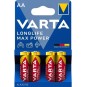 Paristo AA 4/kpl Varta Longlife Max Power. Super premium -laatua, pitkäkestoista ja tarkkaa suorituskykyä.