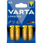 Paristo AA /4kpl Varta Longlife - edullinen perusparisto