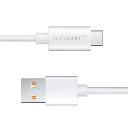 Lataus/datakaapeli USB-A to USB-C Q-Connect