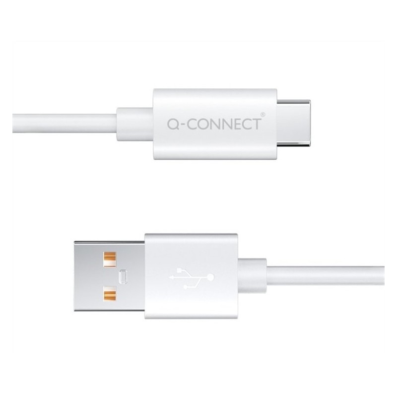 Lataus/datakaapeli USB-A to USB-C Q-Connect