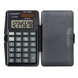 Taskulaskin 1906 Q-Connect, nelilaskin kovalla kannella