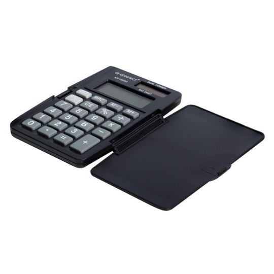 Taskulaskin 1906 Q-Connect, nelilaskin kovalla kannella