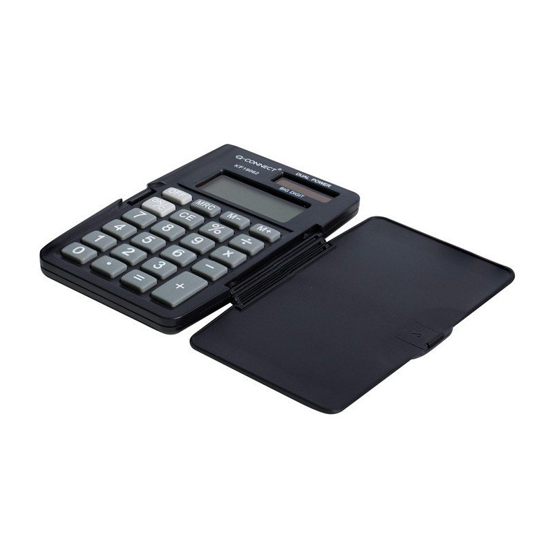 Taskulaskin 1906 Q-Connect, nelilaskin kovalla kannella