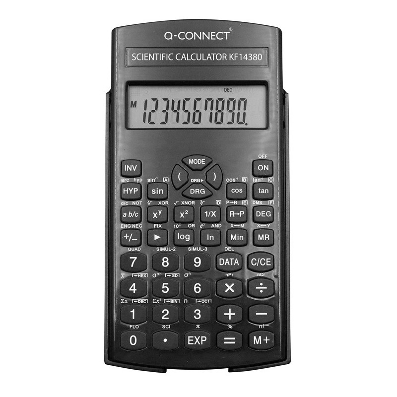 Funktiolaskin DS-752C Q-Connect, edullinen ala- ja yläkoulun tiedelaskin