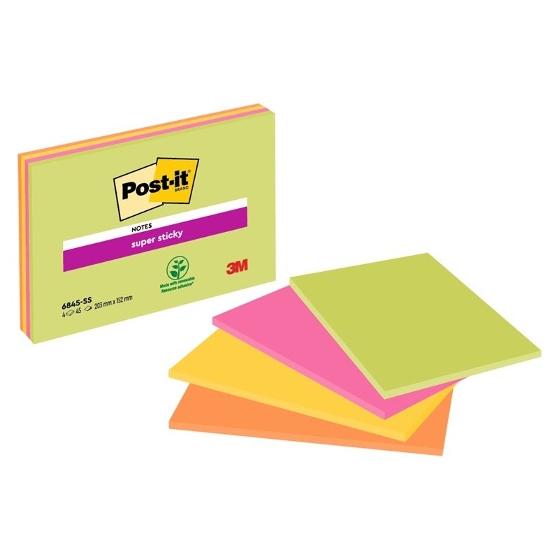 Viestilappu 149x200mm Post-It 6845 SS isoille ideoille