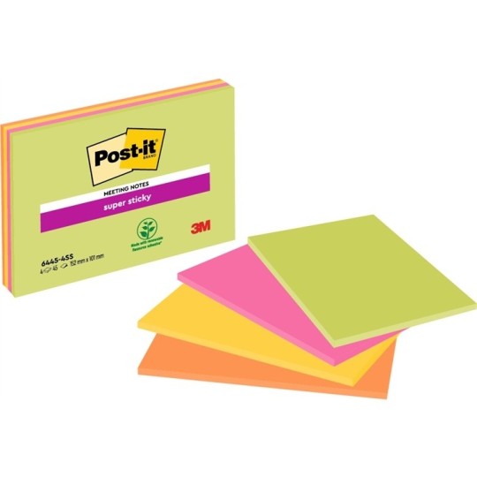 Viestilappu 101x152mm Post-It 6445 SS isoille ideoille