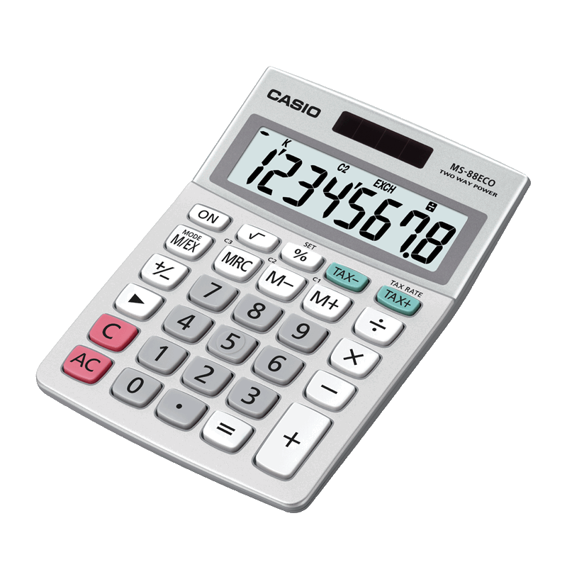 Pöytälaskin Casio MS-88ECO