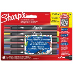 Huopakynäsarja /5kpl Sharpie Creative Bullet Tip