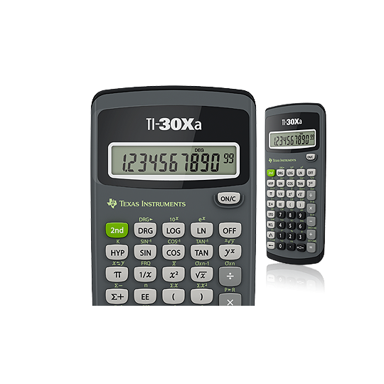 Texas TI-30Xa - Peruskoulutason paristokäyttöinen tieteislaskin