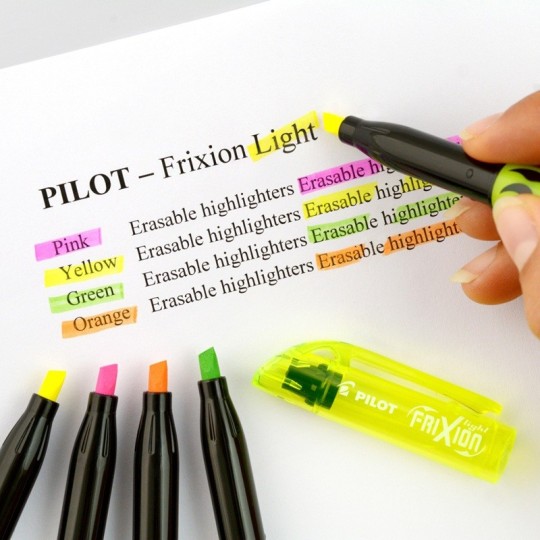 Korostuskynäsarja Pilot Frixion Highlighter Light 4 väriä
