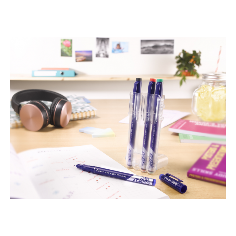 Kuitukynäsarja 0,45 Pilot FriXion Fineliner 4 pastelliväriä