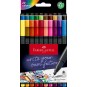 Kuitukynäsarja 0,4 Faber-Castell 20-väriä Finepen Grip