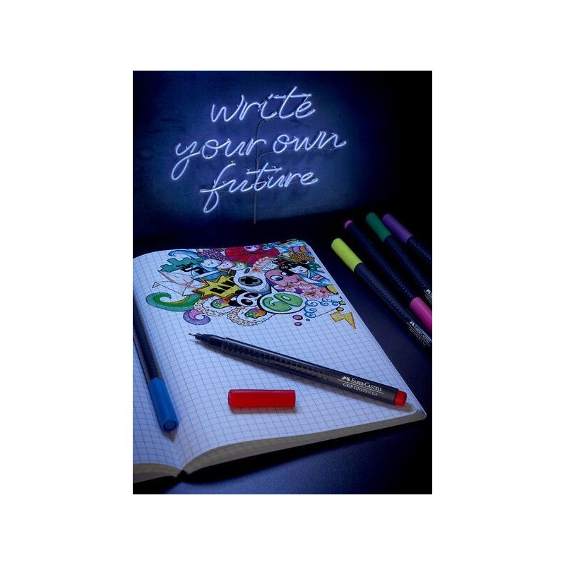 Kuitukynäsarja 0,4 Faber-Castell 20-väriä Finepen Grip