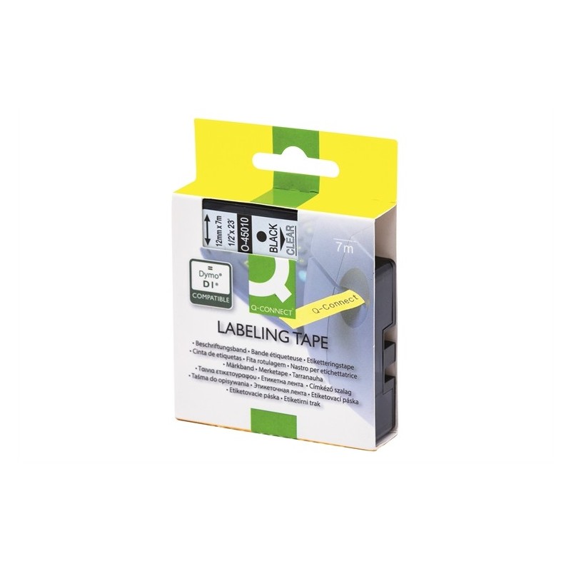 Tarrakasetti 19mm Musta/kirkas QC 45800 - edullinen tarviketarranauha