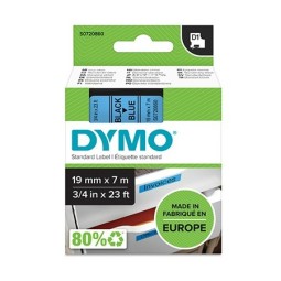 Tarrakasetti 19mm Musta/sininen Dymo 45806 - lukuisia käyttökohteita sisällä ja ulkona
