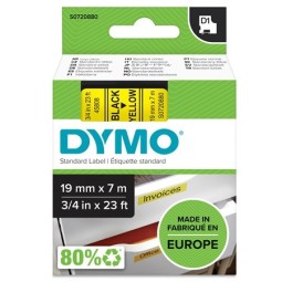 Tarrakasetti 19mm Musta/keltainen Dymo 45808 - lukuisia käyttökohteita sisällä ja ulkona