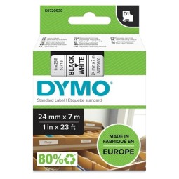 Tarrakasetti 24mm Musta/valkoinen Dymo 53713 - lukuisia käyttökohteita sisällä ja ulkona