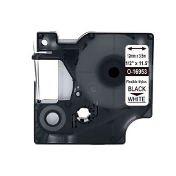 Tarrakasetti 12mm Musta/valkoinen QC 16953 D1 Nylon