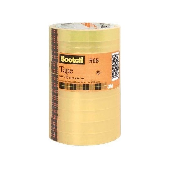 Scotch 508 on taloudellinen, läpinäkyvä ja helppokäyttöinen yleisteippi