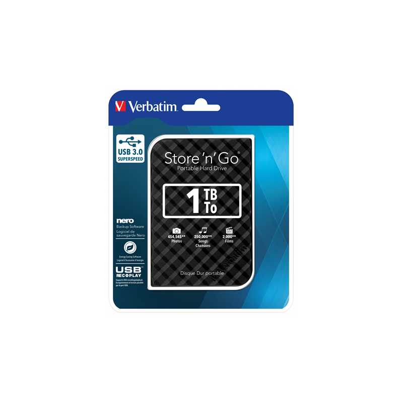 Verbatim Store-N-Save 1TB USB3.0 Ulkoinen kovalevy