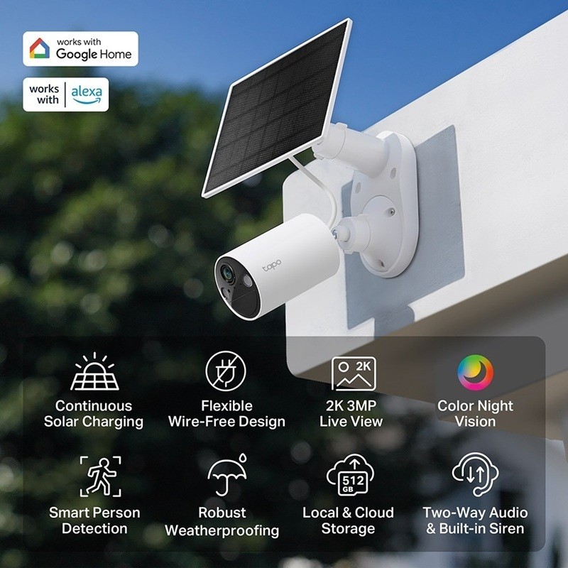 Valvontakamera TP-LINK Tapo C410 KIT Solar-Powered Security Camera Kit
