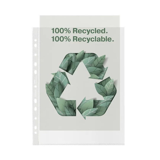Kansiotasku 100my MAXI APP/PP /50kpl Esselte Recycle - ekologinen kansiotasku