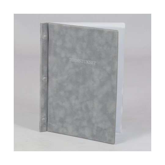 Todistuskansio A4 Harmaa