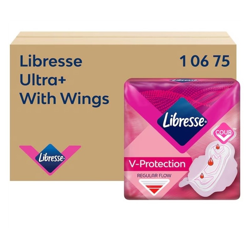 Siivekkeellinen terveysside Libresse Ultra Regular on suunniteltu tarjoamaan luotettavaa suojaa.