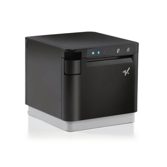POS-kuittikirjoitin Star mC-Print3. Musta, kompakti lämpökuittitulostin 80mm kuittipaperille.