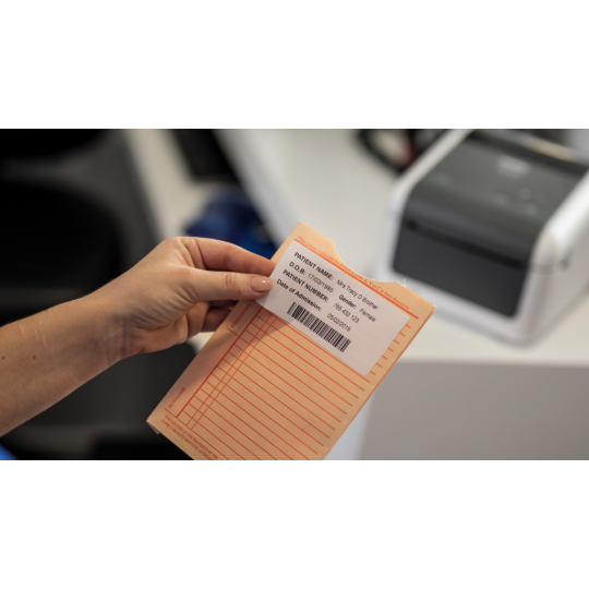 Lämpötarra DT 29x90mm /600 tarraa (rla) muotoonleikattu osoitetarra Brother