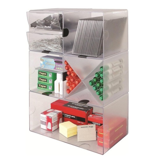 Säilytyskuutio perusosa leveä Deflecto