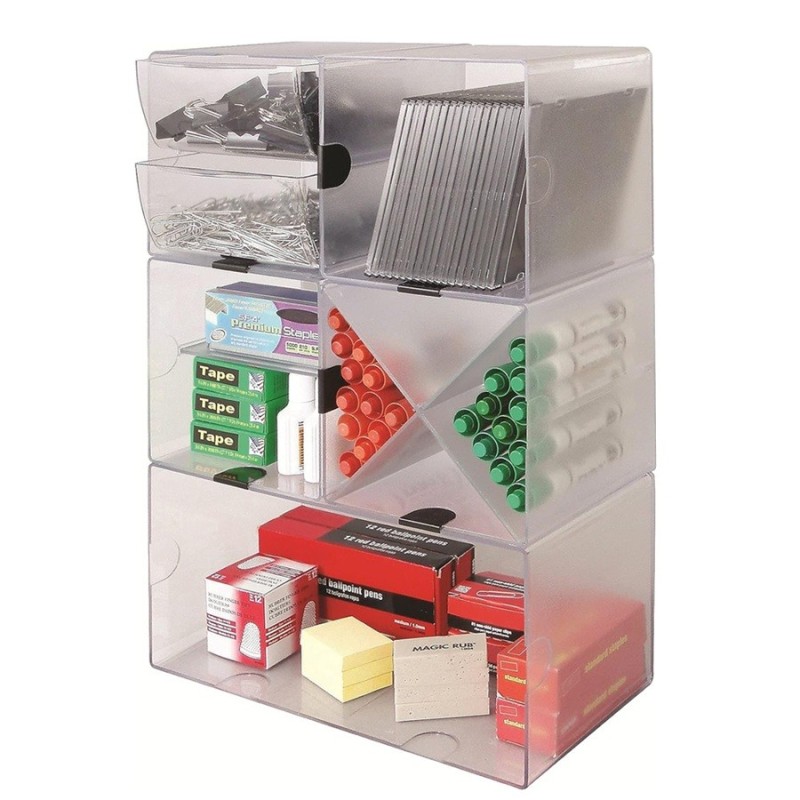 Säilytyskuutio 1 vetolaatikko Deflecto - työpöytä ja kahviotila järjestykseen