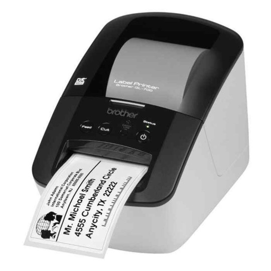 Brother QL-700 Etikettitulostin USB 1-värinen, yksinkertainen ja edullinen tarratulostin toimistokäyttöön