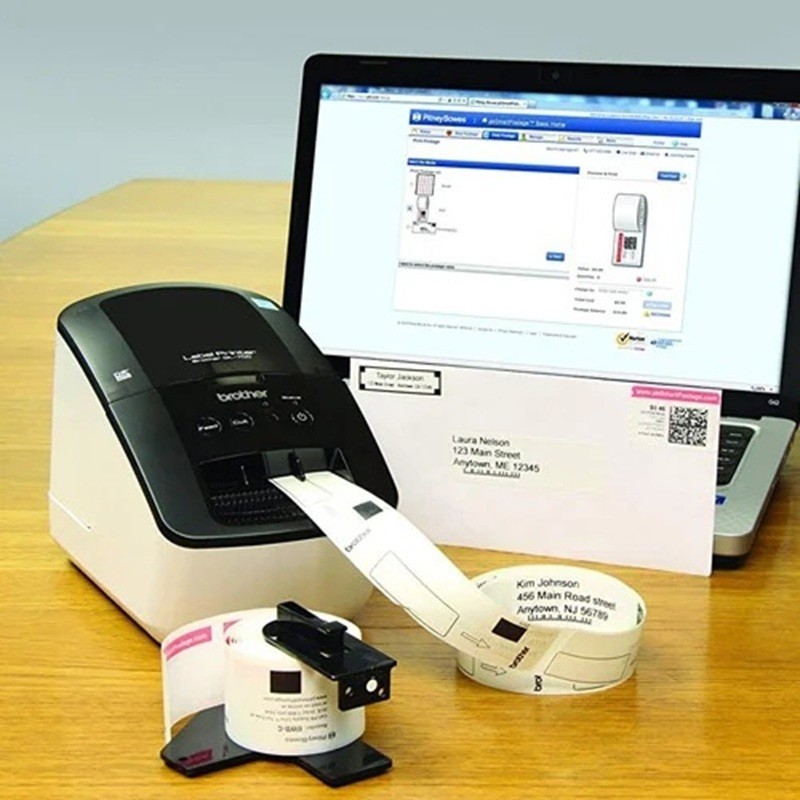 Brother QL-700 Etikettitulostin USB 1-värinen, yksinkertainen ja edullinen tarratulostin toimistokäyttöön