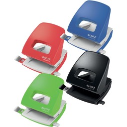 Leitz 5003 on vahva ja luotettava lävistäjä päivittäiseen käyttöön, saatavilla useissa eri väreissä.