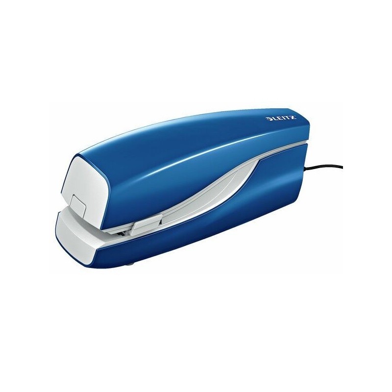 Sähkönitoja 20 arkkia Leitz 5533e, elektroninen, sininen ja tyylikäs nitoja päivittäiseen käyttöön