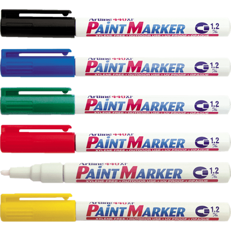Artline 440XF Paint Marker. Vahva maalikynä rakentamiseen, tehtaaseen, rengasliikkeille, kiinteistöhuoltoon ja käsityöläisille.