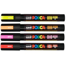 Maalikynä 2,5mm UNI Posca PC-5M Paint Marker Fluorescent