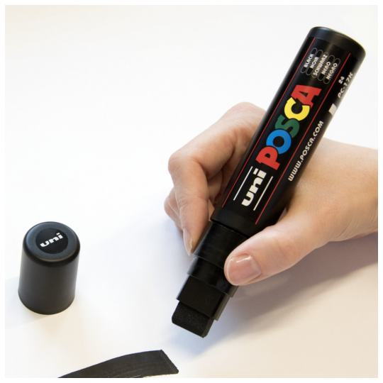 Maalikynä 17mm UNI Posca PC-17K Paint Marker XL - extraleveä, kestävä ja peittävä maalipinta.