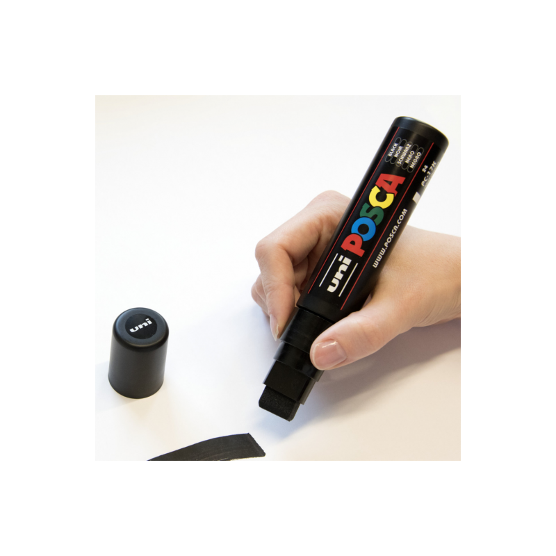 Maalikynä 17mm UNI Posca PC-17K Paint Marker XL - extraleveä, kestävä ja peittävä maalipinta.