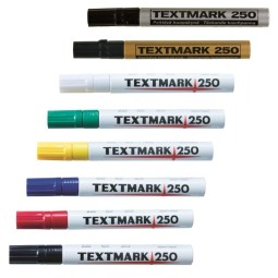 Maalikynä 2mm Textmark 250, klassikko maalitussi kestävällä akryylikärjellä ja alumiinirungolla