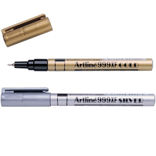 Maalikynä 0,8mm Artline 999XF Extra Fine, laadukkaat hopeakynä ja kultakynä
