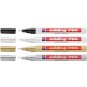 Maalikynä 0,8mm Edding 780 Paint Marker, erittäin ohutkärkinen maalitussi korkeiden lämpötilojen merkintään.