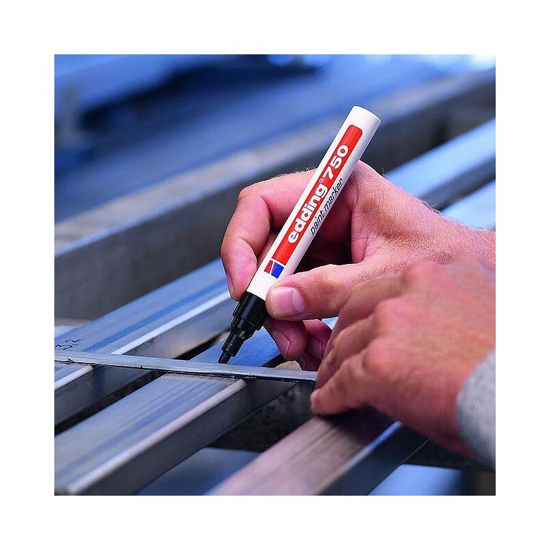 Maalikynä 2-4mm Edding 750 Paint Marker, tarkkaan ja pysyvään merkintään