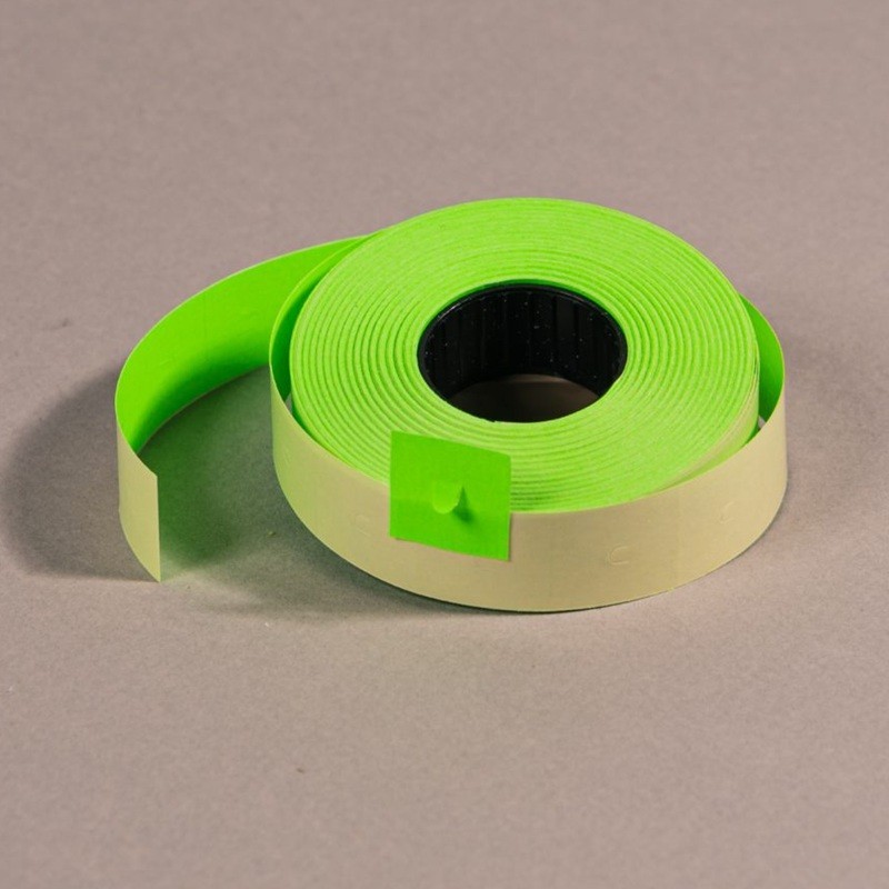Etiketti 16x18mm pysyvä liima, neonvihreä hintaetiketti