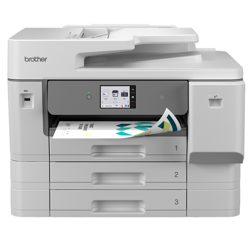 Brother MFC-J6977DW Monitoimitulostin A3 käyttää erittäin kustannustehokkaita LC528-väripatruunoita.