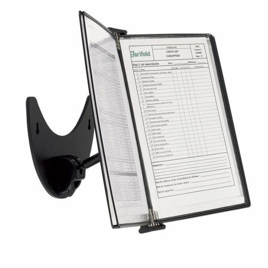 Pikahakuteline 10 taskulla Tarifold 3D voidaan asentaa pöydälle ja seinälle ja se voidaan suunnata mihin tahansa.