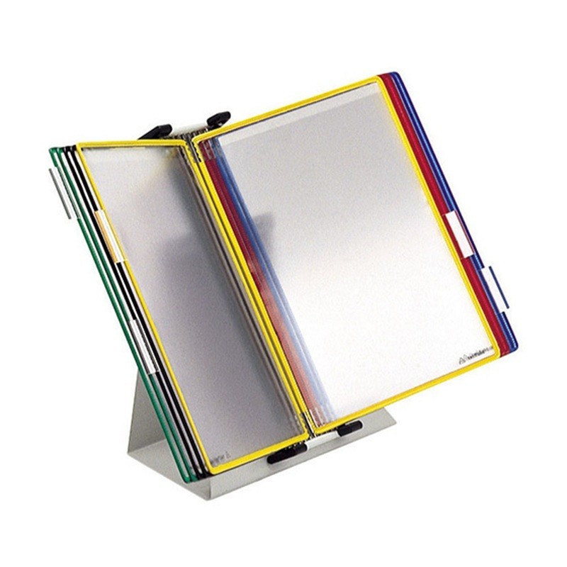 Pikahakuteline 10 taskulla Tarifold 434109. Laadukas ja käyttövalmis selailuteline pöydälle.